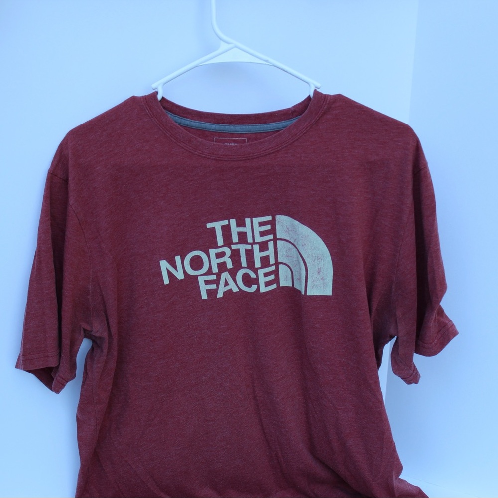 The North Face Large Red Heather Logo Tee